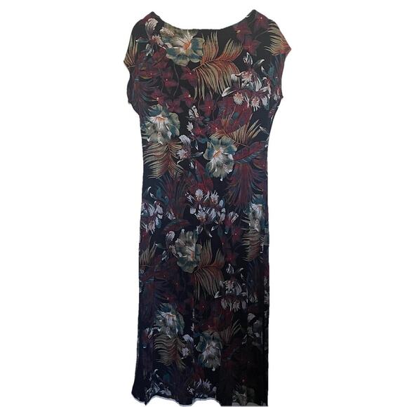 Vintage Y2K Slinky Stretch Whimsigoth Midi Dress Size 6 Fairy Grunge USA - Picture 2 of 5